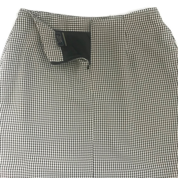 Pencil Skirt Petite Black and White Houndstooth - Picture 5 of 7
